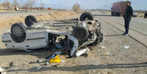 واژگونی خودروی زائرین کربلا در دهلران واژگونی خودروی زائرین کربلا در دهلران